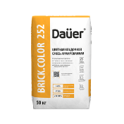 BRICK.COLOR 252 цветная кладочная смесь Dauer для клинкерного кирпича Кремово-бежевый 50 кг