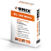 Белый плиточный клей UMIX KL-160 White 25 кг