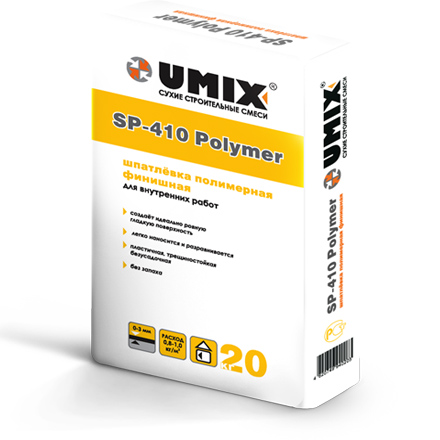 Финишная полимерная шпатлевка UMIX SP-410 Polymer 20кг