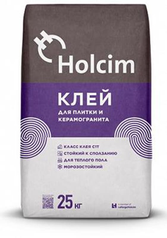 Клей для плитки и керамогранита Holcim 25 кг.