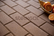 Тротуарная плитка Steingot Прямоугольник 600х300х80 серия Плиты 80 Коричневый частичный прокрас