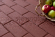 Брусчатка Steingot Прямоугольник 200х100х60 без фаски серия Практик 60 Темно-красный частичный прокрас