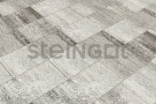 Тротуарная плитка Steingot Прямоугольник 600х300х80 серия Плиты 80 Колор Микс Штайн Сильвер частичный прокрас