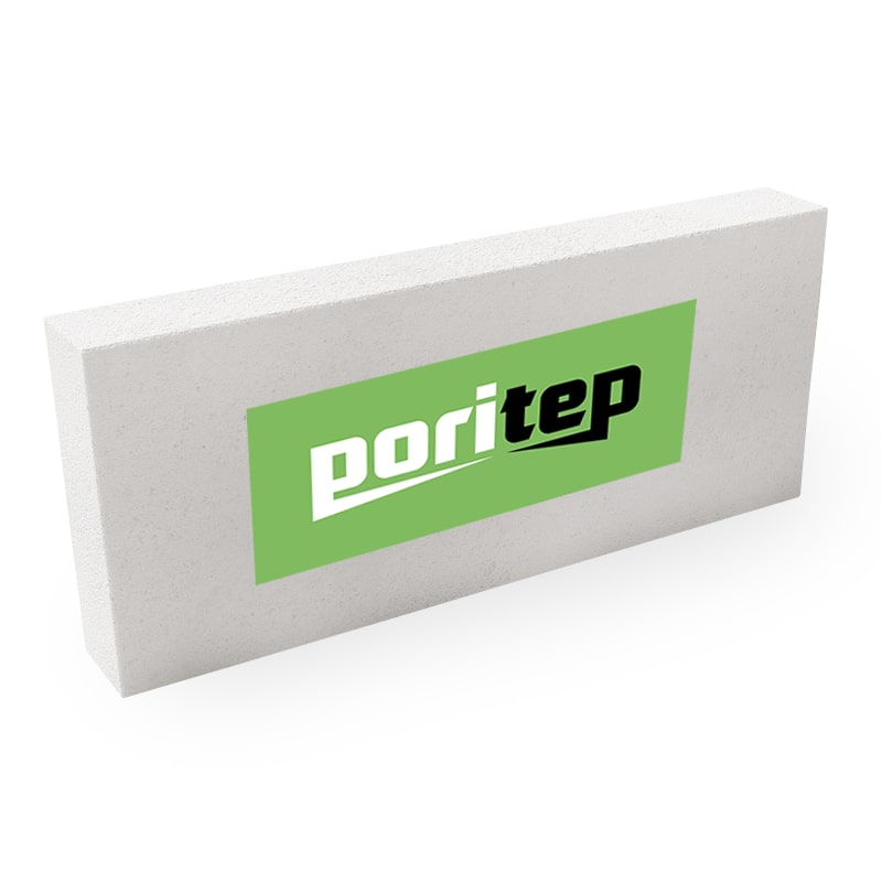 Пенобетонные блоки PORITEP перегородочные 625x100x250, D500