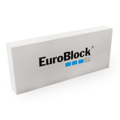 Блок газобетонный EuroBlock Евроблок 600х400х100 перегородочный D500