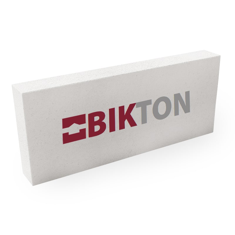 Газобетонные блоки Bikton перегородочные 625x250x100, D600