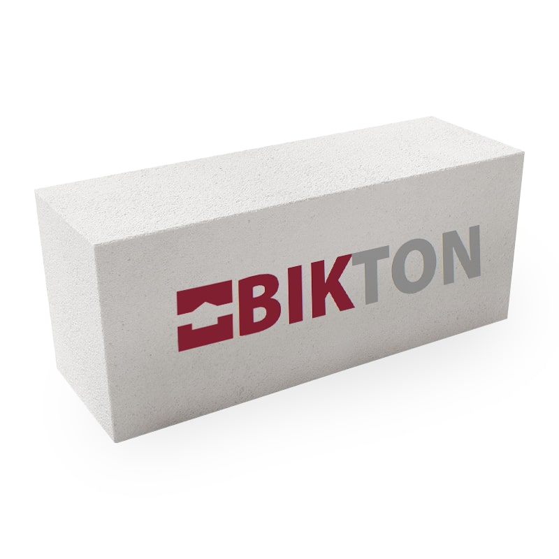 Пенобетонные блоки Bikton стеновые 625x250x300, D600