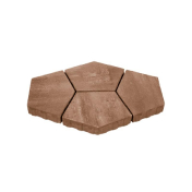 Тротуарная плитка Нобетек Квинта 3П8ф коричневая