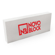 Газобетонные блоки Novoblock перегородочные 625х125х250, D400