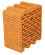 Керамические блоки Горынский КСМ поризованный пустотелый 250х250х138 М-100