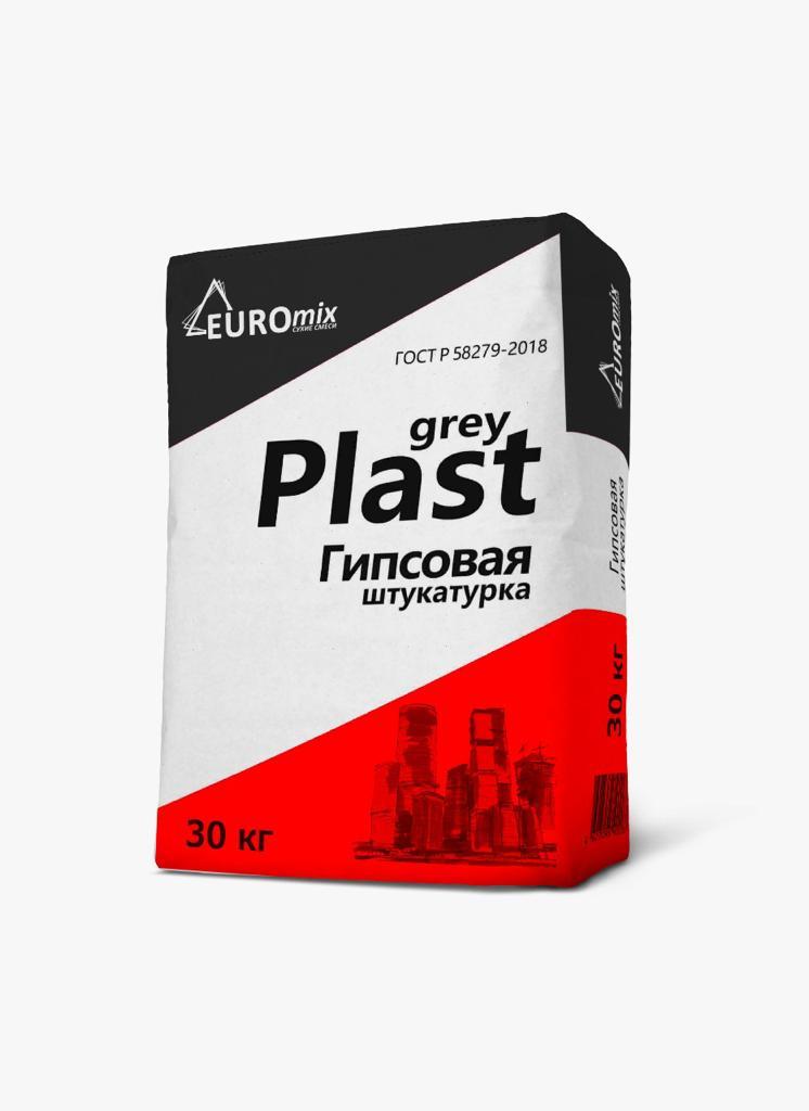 Гипсовая штукатурка Grey Plast купить по цене 265 ₽ в Москве