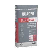 QUADER® BLOCK D600 Клей монтажный тонкошовный 25 кг